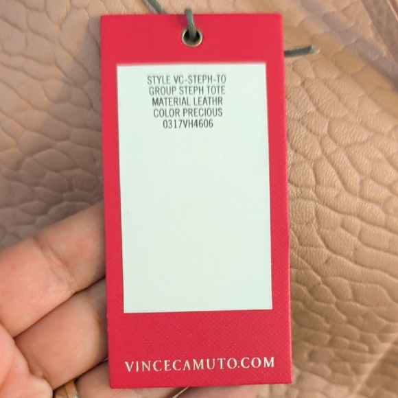 Vince Camuto Convertible Lamb Leather Pleated Tote - Steph bag - Picture 3 of 8